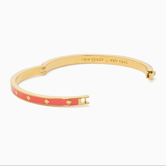 🛍KATE SPADE🛍 Spot the Spade Enamel Bangle- Coral - Picture 3 of 3